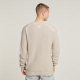 G-STAR Outlet Detailed Knitted Sweater White