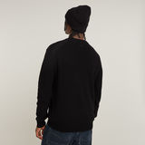 G-STAR Outlet Detailed Knitted Sweater Black