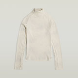 G-STAR Outlet Coated Slim Rib Mock Top Multi color