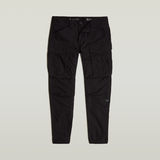 G-STAR Outlet Cargo Pants 3D Regular Tapered Cuffed Black