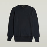 G-STAR Outlet Core Knitted Sweater Dark blue