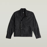 G-STAR Outlet Biker Denim Jacket Brown