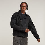 G-STAR Outlet Biker Denim Jacket Brown