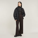 G-STAR Outlet Coated Slim Rib Mock Top Black