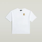 G-STAR Outlet Camiseta Loose Comic para Niños Blanco