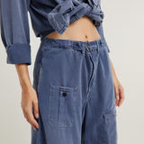 G-STAR Outlet Belted Cargo Loose Jeans Medium blue