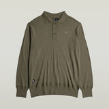 G-STAR Outlet Premium Core Dunda Knitted Polo Brown