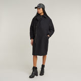 G-STAR Outlet Oversized Zip Cocoon Coat Grey