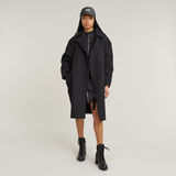 G-STAR Outlet Oversized Zip Cocoon Coat Grey
