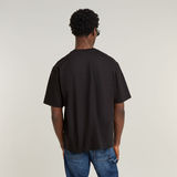 G-STAR Outlet Gradient Old Skool Logo Boxy T-Shirt Black