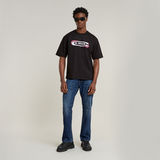 G-STAR Outlet Gradient Old Skool Logo Boxy T-Shirt Black
