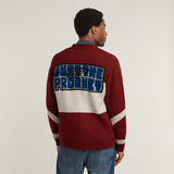 G-STAR Outlet Holiday Loose Knitted Cardigan Red