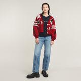 G-STAR Outlet Holiday Loose Knitted Cardigan Red