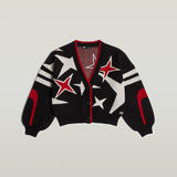 G-STAR Outlet Holiday Loose Knitted Cardigan Black