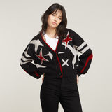 G-STAR Outlet Holiday Loose Knitted Cardigan Black