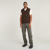 G-STAR Outlet Foundation Liner Vest Brown