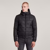 G-STAR Outlet Meefic Quilted Hooded Jacket Black
