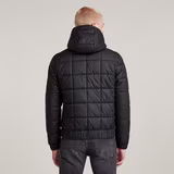 G-STAR Outlet Meefic Quilted Hooded Jacket Black