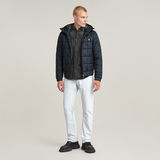 G-STAR Outlet Meefic Quilted Hooded Jacket Dark blue