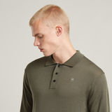 G-STAR Outlet Premium Core Dunda Knitted Polo Brown