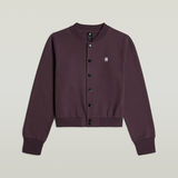 G-STAR Outlet Bomber Sweater Jacket Purple