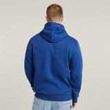 G-STAR Outlet Premium Core Zip Thru Hoodie Medium blue