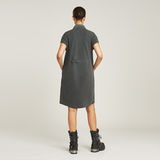 G-STAR Outlet Seam Detail Polo Dress Black
