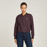 G-STAR Outlet Bomber Sweater Jacket Purple