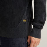 G-STAR Outlet Serrated Full Zip Knitted Cardigan Dark blue