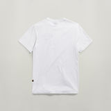 G-STAR Outlet Skeleton Dog Chest Graphic Slim T-Shirt White