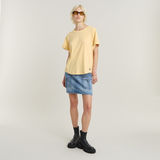 G-STAR Outlet Rolled Up Sleeve Boyfriend Top Yellow