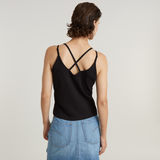 G-STAR Outlet Spaghetti Strap Tank Top Black