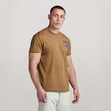 G-STAR Outlet Vest Back Graphic T-Shirt Brown