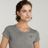 G-STAR Outlet Overdyed Eyben Slim V-Neck Top 2.0 Grey