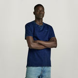 G-STAR Outlet Indigo Henley T-Shirt Light blue