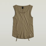 G-STAR Outlet Adjustable Tucked Sleeve Top Green