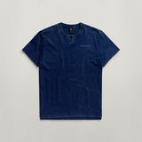 G-STAR Outlet Indigo Henley T-Shirt Light blue