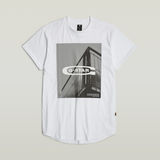 G-STAR Outlet HQ Old School Logo Lash T-Shirt White