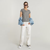 G-STAR Outlet Overdyed Eyben Slim V-Neck Top 2.0 Grey
