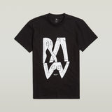 G-STAR Outlet Raw Denim Illustration T-Shirt Black