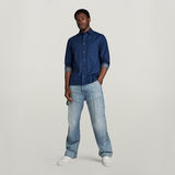 G-STAR Outlet 1-Pocket Regular Denim Shirt Dark blue