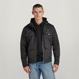 G-STAR Outlet Long Pocket Track Overshirt Black