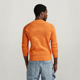 G-STAR Outlet Engineered Knitted Sweater Orange