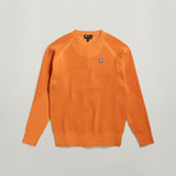 G-STAR Outlet Engineered Knitted Sweater Orange