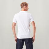 G-STAR Outlet Pack De Dos Camisetas Base Heather V-neck Blanco