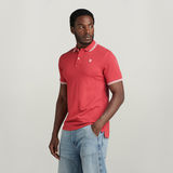 G-STAR Outlet Dunda Slim Stripe Polo Red