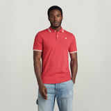 G-STAR Outlet Dunda Slim Stripe Polo Red