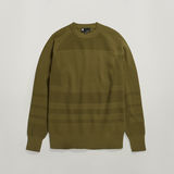 G-STAR Outlet Engineered Knitted Sweater Green