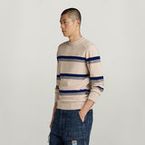 G-STAR Outlet Jersey Stripe Blanco