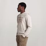 G-STAR Outlet Distressed Originals Hooded Sweater White